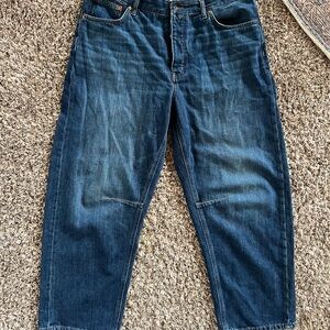 Madewell Dark Blue barrel leg Women's Jeans